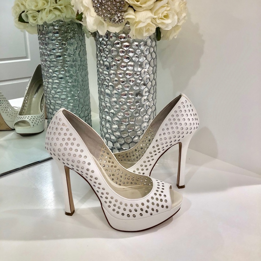 BCBGeneration Peep Toe Platform (WORN ONCE)